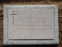 Struma Military Cemetery - Thompson, T